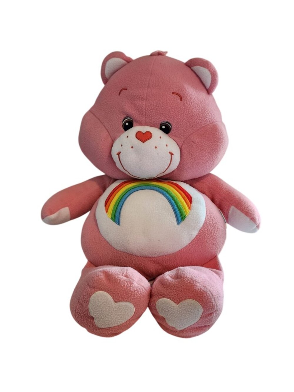 Care Bears Cheer Bear Plush 2003 Pink Stuffed Toy 25"